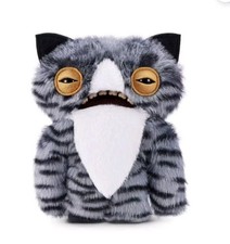 New Fuggler Alley Cats Ugly Tooth Wide Eyed Cat 9" Plush Toy Zuru Official Rare