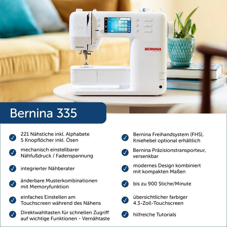 Bernina 335 Computer Nähmaschine NEUE 3er Serie 2025 2. Generation - Bild 2 von 4