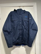 The North Face Men’s Sz: L Dark Blue HyVent Mountain Parka Hiking Jacket Coat