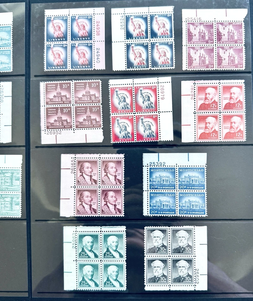 SoCo Stamps US Sc# 1030-1049 Set of 21 Liberty Series 1¢ to 40¢ MNH - Image 3 of 4