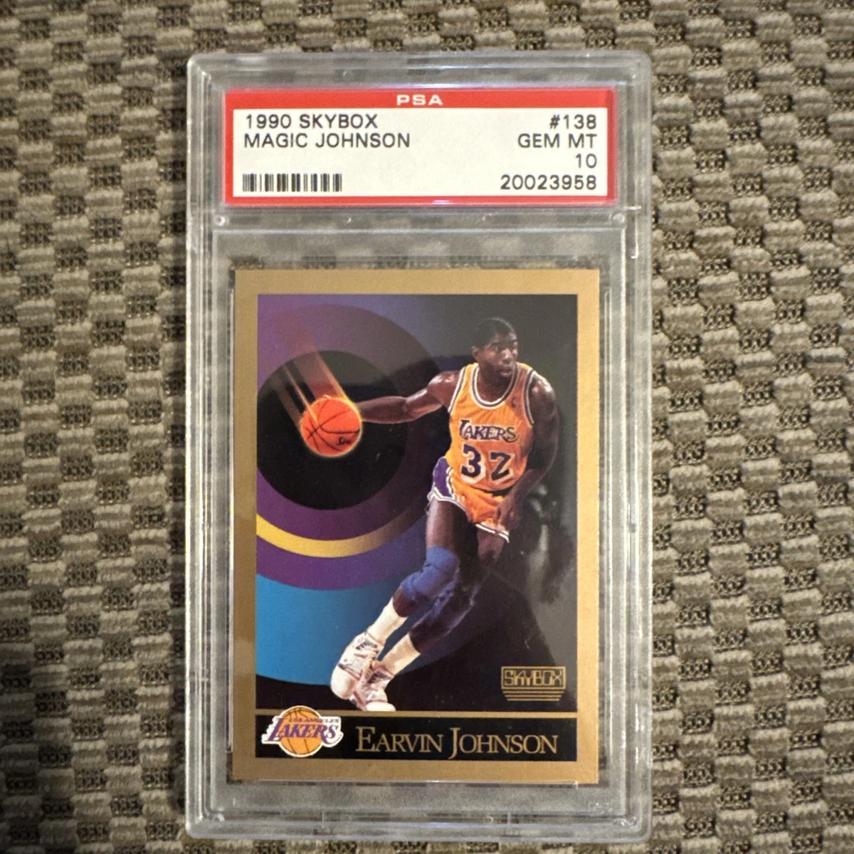 Magic Johnson Professional Sports Authenticator (PSA) Basketball