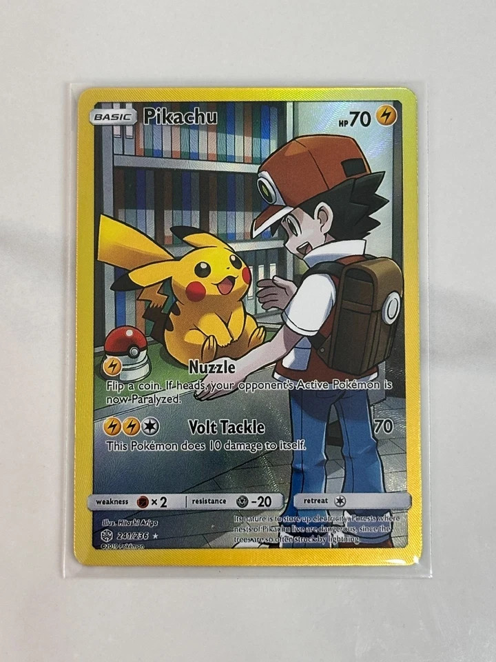 Pikachu 241/236 Cosmic Eclipse Secret Rare Near Mint Pokemon TCG Card