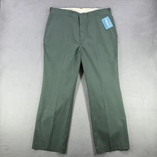 Vintage Big Mac Pants Mens 38x29 Green Lightweight Poplin Work Made in USA NWT