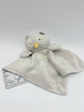 Mary Meyer Gray Owl Lovey Security Blanket Baby Nursery Plush Toy
