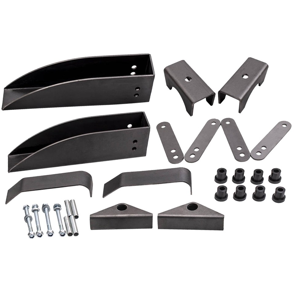 Rear Leaf Spring Relocation Kit Spring Shackle For Chevy Belair 150 210 ...