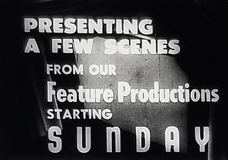4 Theater Snipes (1950's? ) Selected Short Subjects Starting Sunday 16MM