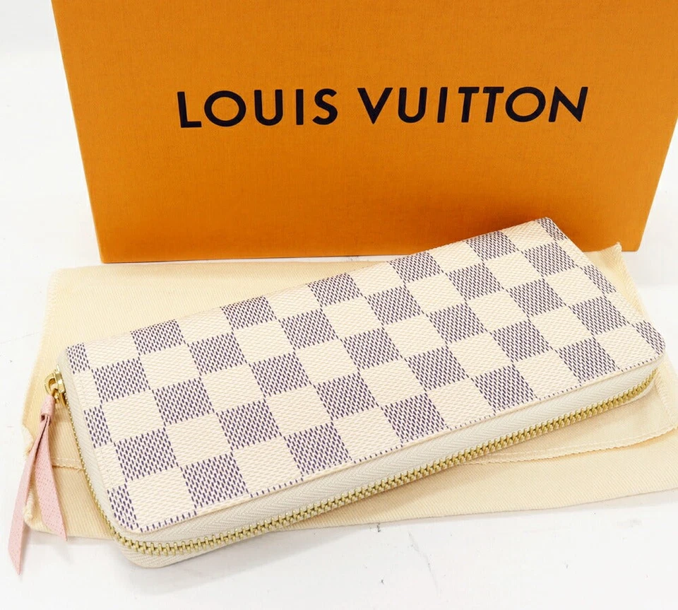 Cartera Louis Vuitton Damier Azul Clemence Mujer Blanca Talla Única Foto 2 de 4
