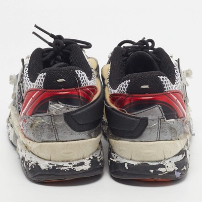 Maison Martin Margiela Fusion Size 41 WhiteRed Leather and Mesh