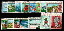 CAYMAN ISLANDS SG273/87 1970 NEW CURRENCY DEFINITIVE SET MNH