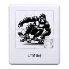 'Gorilla on a Skateboard' Sliding Puzzle (PZ00028933)