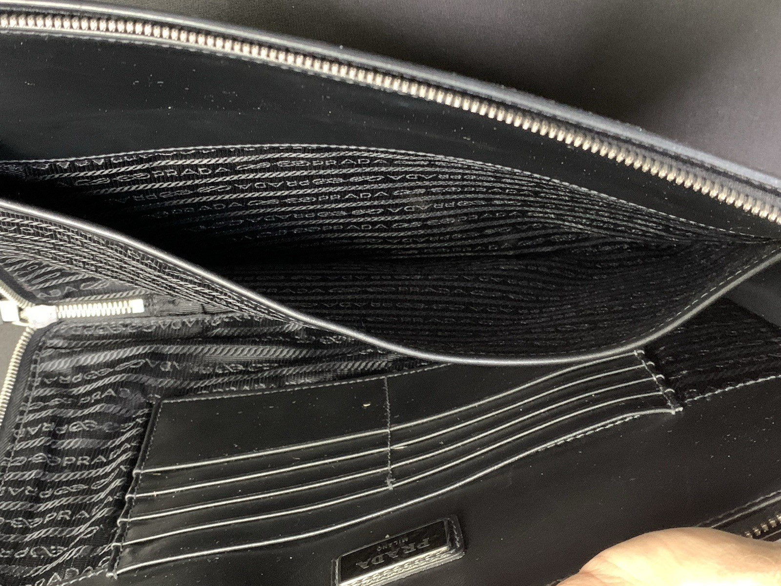 PRADA SAFFIANO LARGE DOCUMENT FOLDER W/ ENTRUPY C… - image 13