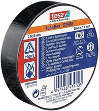 Tesa 53988-00001-00 insulating tape tesa® 53988 black (L x B) 20m x 19mm 1