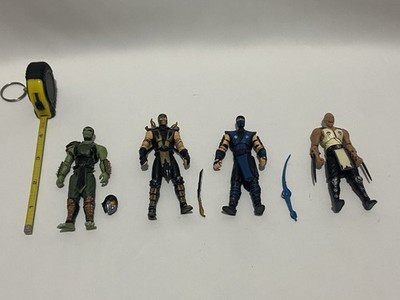 Jazwares Mortal Kombat Figures lot Scorpion Sub Zero Reptile Baraka READ