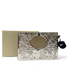 Lenox Our Family Tree Photo Album 80 4x6 Pictures Silver Plated
