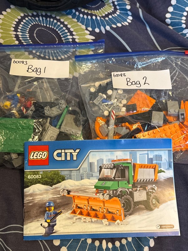 LEGO CITY: Snowplough Truck (60083) Used, Complete, No Box
