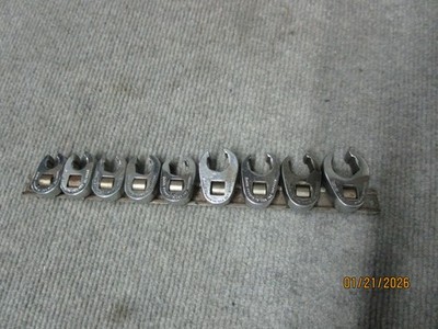 Snap On Tools 9pc Metric 3/8 Dr Crows Feet Socket Set