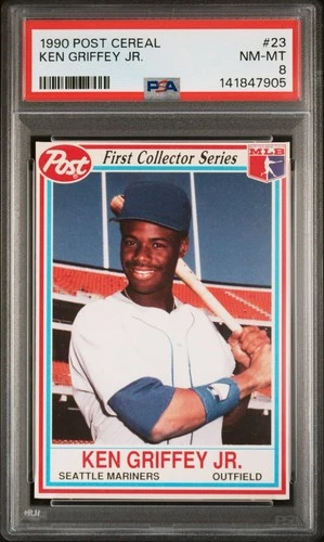 1990 Post Cereal - Ken Griffey Jr. #23 PSA 8