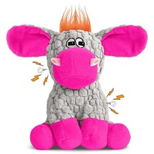 Stuffed Dog Squeak Toys, Tough Crinkle Stuffed Animal Squeaky Interactive Toy...