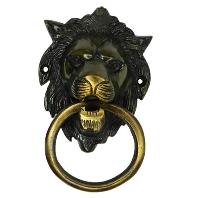 Lion Shape Victorian Style Doorbell Handcrafted Brass Door Knocker Home Decor