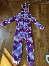 Mono con Capucha Unicornio Adulto de Una Pieza para Pijama - Disfraz - Talla PEQUEÑA... Usado