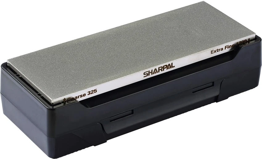 Sharpal Dual-Grit Diamond Whetstone, 8" x 3" x 2", 162N Knife Sharpeners