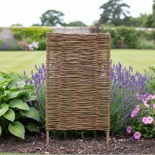 Handwoven Willow Wicker Hurdle Fence Panels