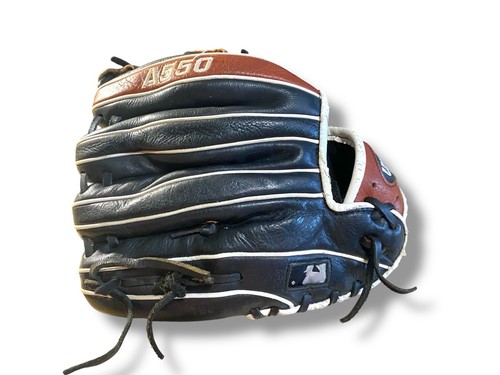 Wilson A550 Youth Baseball Glove 11.5” Black Brown A05RB200115 RHT - Picture 2 of 7