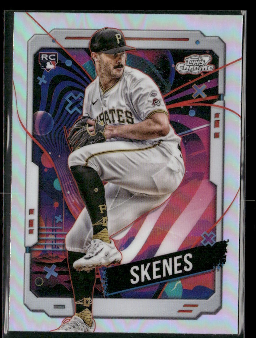2024 Topps Cosmic Chrome Paul Skenes RC Refractor Pirates Rookie #30