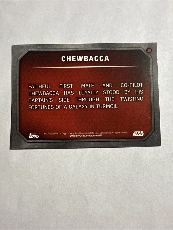 Star Wars The Force Awakens CHEWBACCA #25, - Image 2 of 2