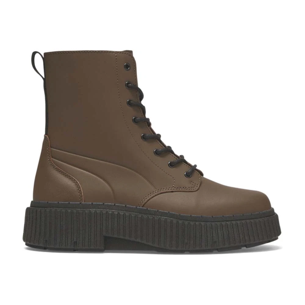 靴 Puma Leather Lace Up Boots PUMA Lace Up Boots for Women for sale | eBay