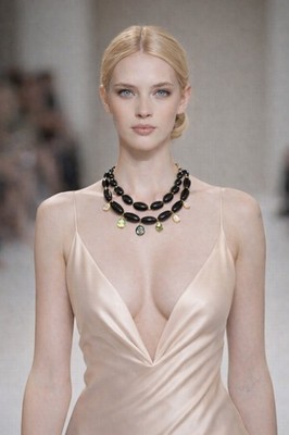 Lizzie Fortunato Collar Necklace, Craft Onyx, Spinel, Tiger's-eye, Horn & Glass