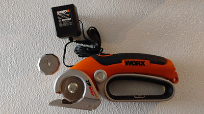 WORX Zip Snip, WX080, Rechargeable Cordless Electric Handheld Box Paper Cutter 