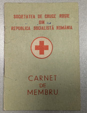 Romania, 1976, Red Cross Member Card - RSR