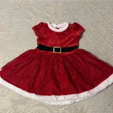 Christmas Red Santa Mrs. Clause Dress for Kids
