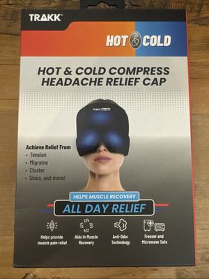 Trakk Hot And Cold Compress Headache Relief Cap One Size Fits All New