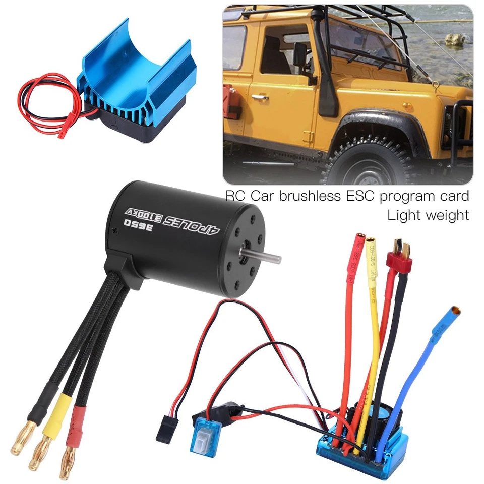 3650 Motor 3100KvBrushless ESC Heat Sink Set For 1/10 RC Car Model Accessory(60A - Image 3 of 4