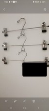 Metal Pant and Skirt Hangers with Clips for Heavy Duty