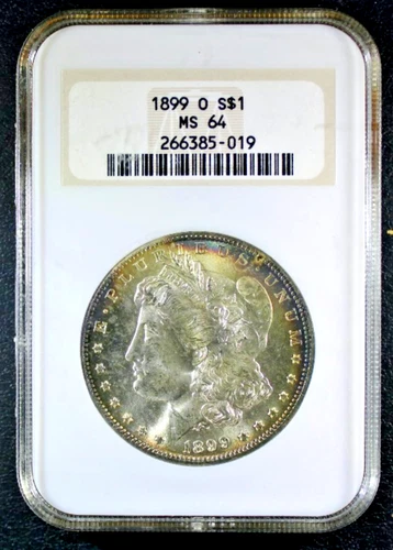 1899-O Morgan Silver Dollar - NGC MS-64- Mint State 64 - Old Holder