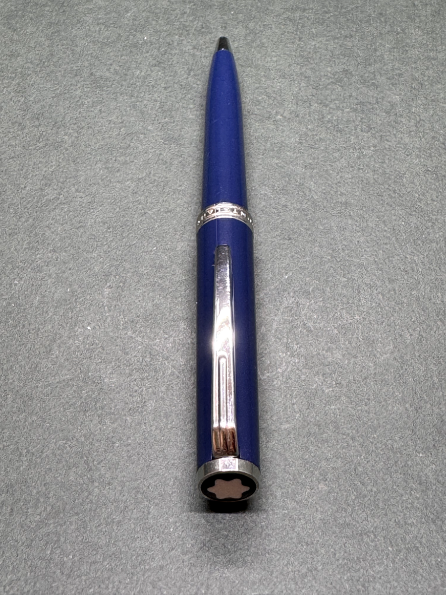 Near MINT] MONTBLANC Pix Collection Navy-Blue CT Twist Ballpoint