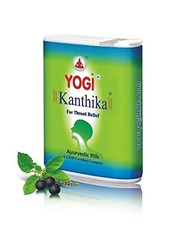 Yogi Kanthika Ayurvedic Throat Relief Pills for Sore throat - 140 Pills