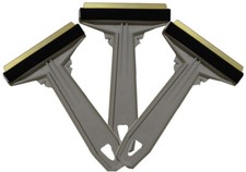 3 X Eiskratzer Eisschaber Messingklinge mit Gummilippe aus Finland MURSKA