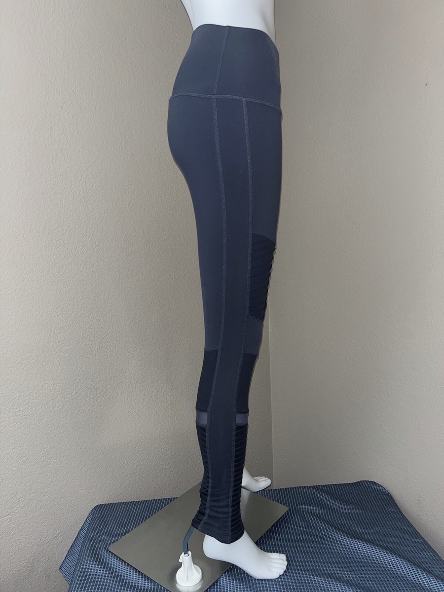 ALO Yoga High Waist Moto Legging Womens Size Small Gray Athletic