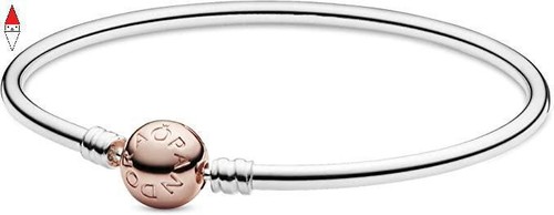 Bracciale Rigido Acciaio Color Oro Con Pendente Smaltato Rosa Baby - Foto 12