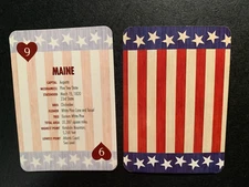 Swap Playing Cards   MAINE   Fun State Facts   2007