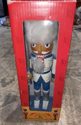 Blue White Ballet Gifts Nutcracker 10.5 inch A Holiday Tradition Christmas W Bix