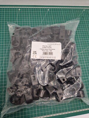 100 Stück Nr. 9 SWA schwarze Kabelschuhe Clips 22,8 mm Greenbrook Norslo