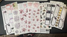 Happy Planner Stickers Pages LOT Sticker Sheets 45 Pages Flowers Floral Garden