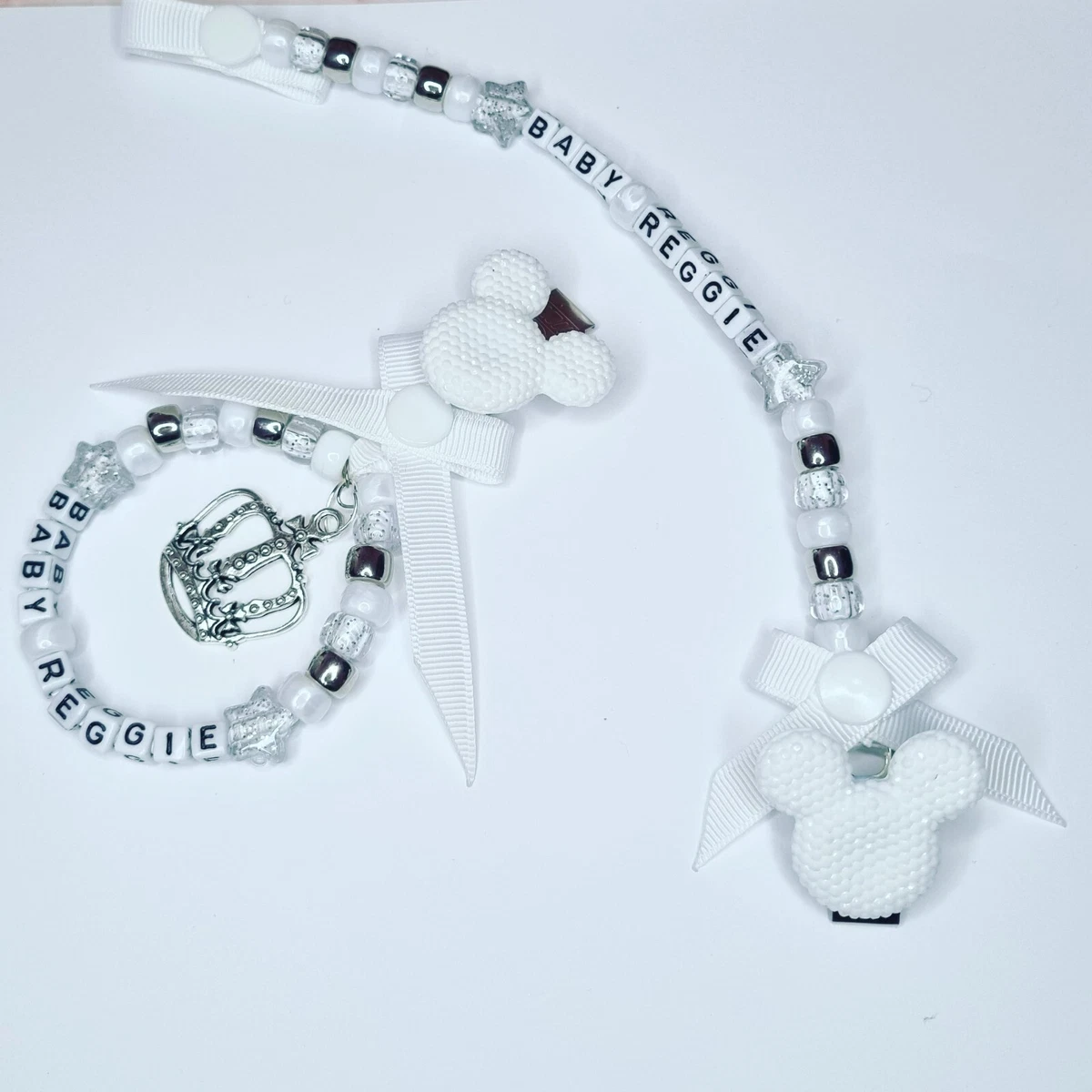 Silver dummy pram best sale charm