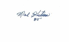 Mal Kutner Chicago Cardinals Autographed Signed Index Card AMCo COA 12206