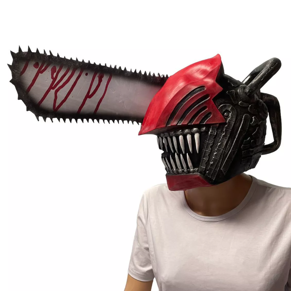 Chainsaw Man Latex Mask Denji Props Helmet Demon Killer Costume Cosplay